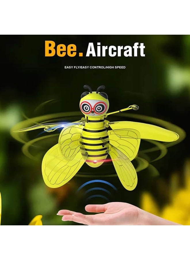 Mini Infrared Hand-Controlled Flying Bee Drone – Rechargeable LED Induction Flying Ball Toy – Remote-Free Hovering Drone with Motion Sensor Technology for Indoor Fun (Ages 6+) - Image 5